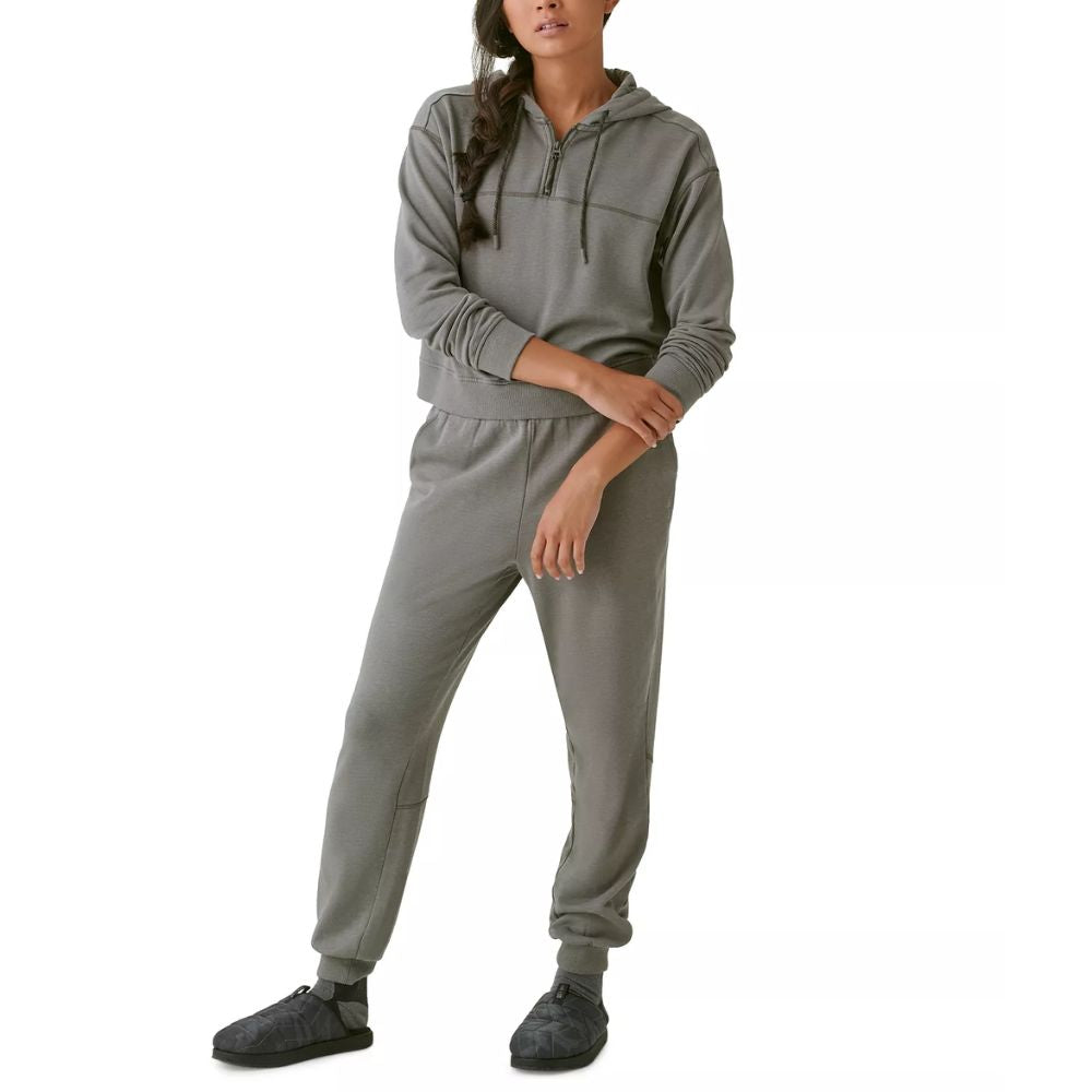 Bass Outdoor Women's Hibernate Half Zip Hoodie Top Gray