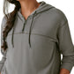 Bass Outdoor Women's Hibernate Half Zip Hoodie Top Gray