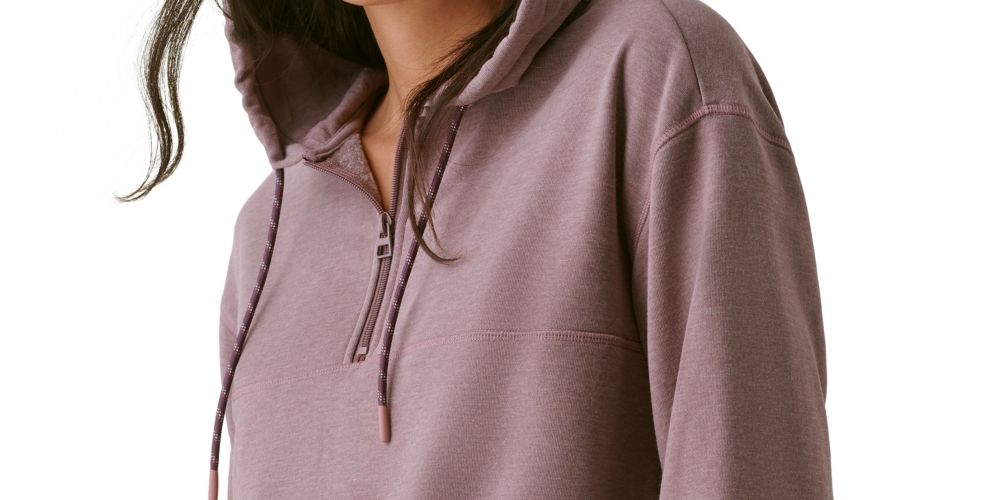 Bass Outdoor Women's Hibernate Half Zip Hoodie Top Grey Size X-Large