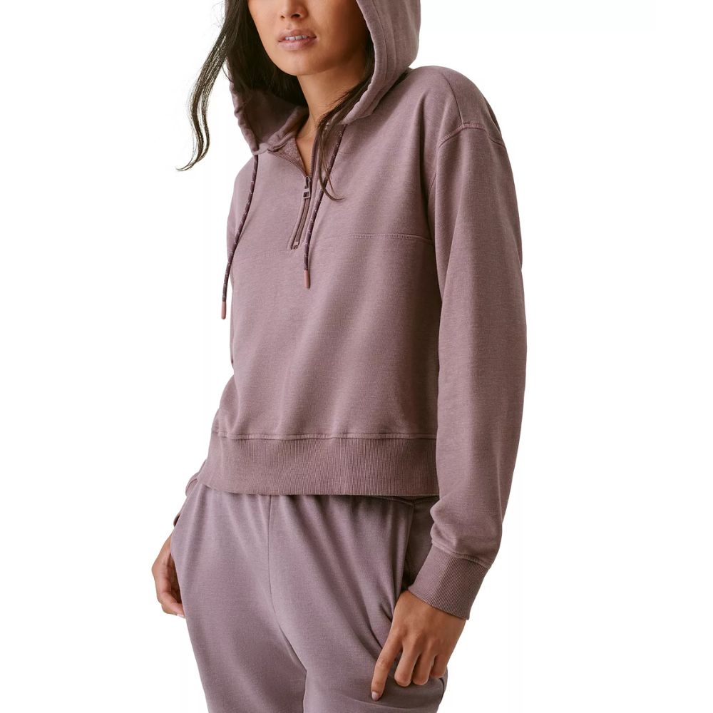 Bass Outdoor Women's Hibernate Half Zip Hoodie Top Gray Size Medium