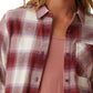 Bass Outdoor Women's Expedition Stretch Flannel Shirt Purple Size X-Large