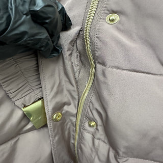 Cole Haan Women's Belted Hooded Down Puffer Coat Pink Size XL