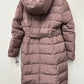 Cole Haan Women's Belted Hooded Down Puffer Coat Pink Size XL