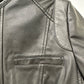 Cole Haan Women's Stand-Collar Leather Moto Coat Black Size Large