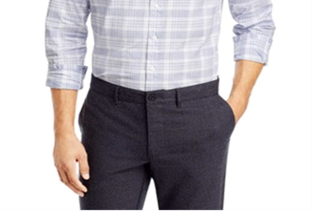 The Men's Store at Bloomingdale's Casual Stretch Slim Fit Shirt Navy