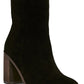 Lucky Brand Women's Pinlope Block Heel Booties Black Size 7.5 M