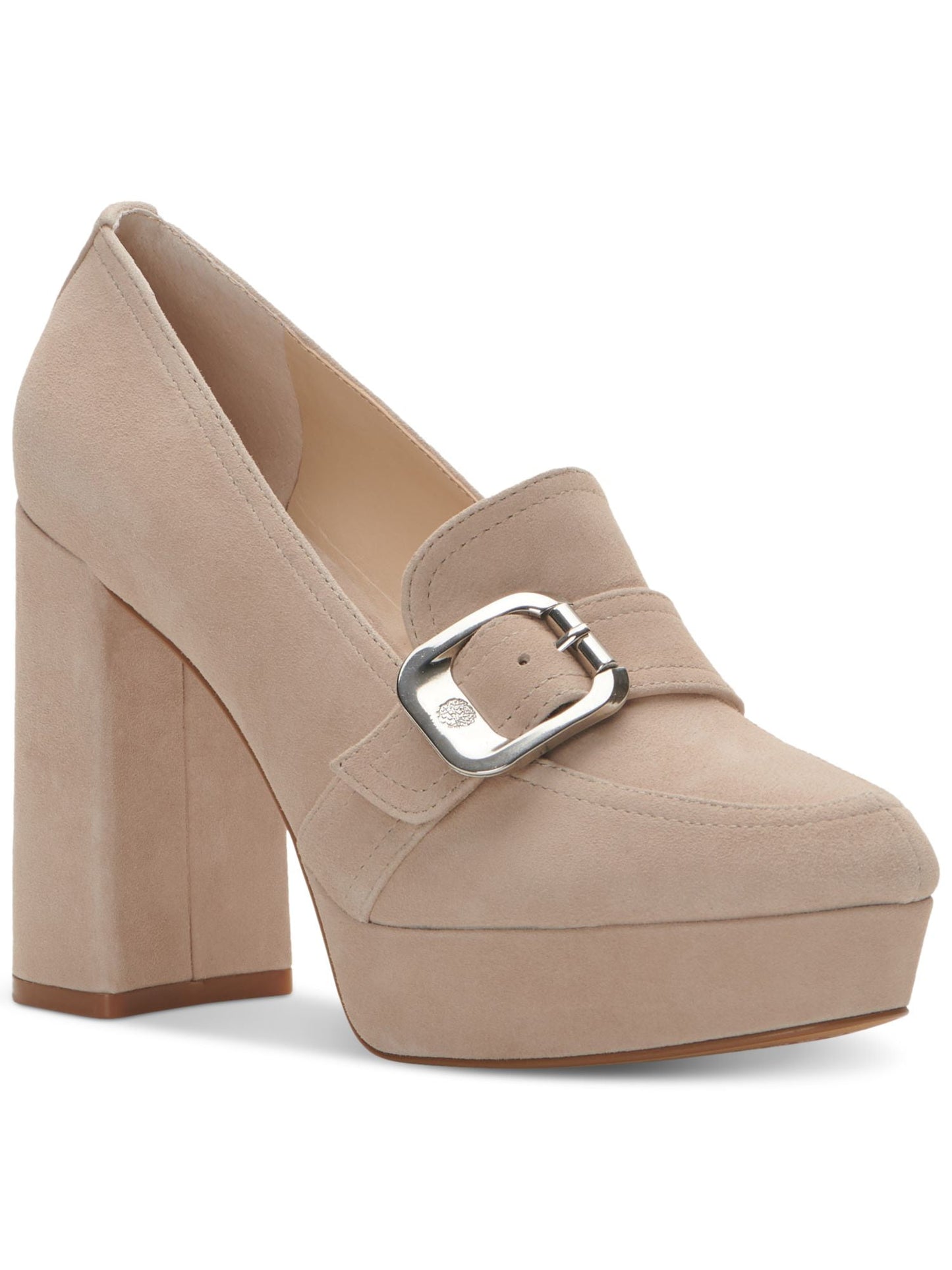 Vince Camuto Grinilia Platform Loafer Pump in Almond Beige Size 6.5