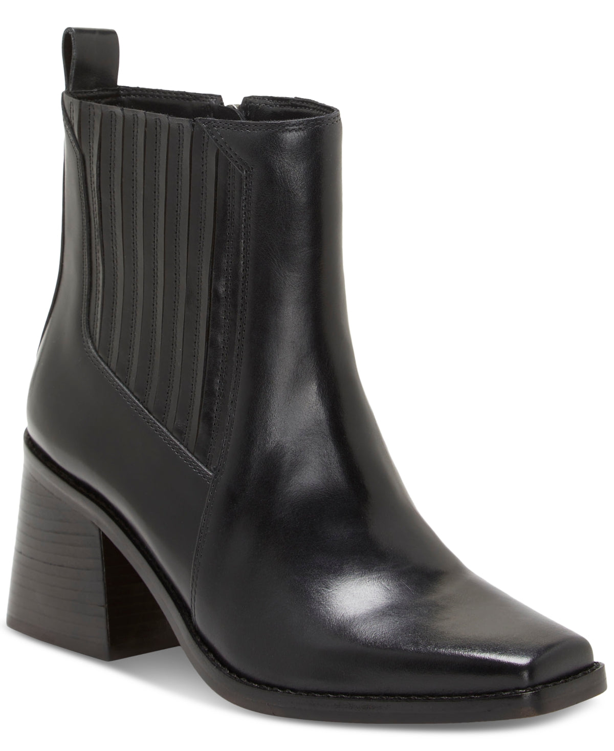 Vince Camuto Women's Sojetta Square Toe Bootie Black Size 9 M