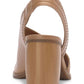 Lucky Brand Women's Asymmetric Slingback Dress Sandals Brown Size 6.5 M