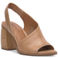 Lucky Brand Women's Asymmetric Slingback Dress Sandals Brown Size 6.5 M