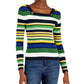 Tommy Hilfiger Women's Cotton Ribbed Sweater Yellow Size X-Large