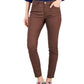 Tommy Hilfiger Women's Zippered Pocketed Skinny Jeans Brown Size 16