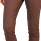 Tommy Hilfiger Women's Zippered Pocketed Skinny Jeans Brown Size 16
