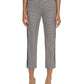 Tommy Hilfiger Women's Printed Side Striped Straight Leg Pants Black Size 0