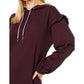 Tommy Hilfiger Women's Ruffle Sleeve Sweatshirt Dress Red Size Medium