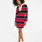 Tommy Hilfiger Women's Rugby Collared Dress Blue Size Large