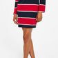 Tommy Hilfiger Women's Rugby Collared Dress Blue Size Large