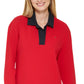 Tommy Hilfiger Women's Johnny Collar Rugby Dress Red Size Large