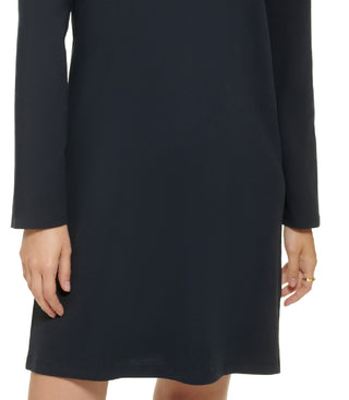 Tommy Hilfiger Women's Johnny Collar Rugby Dress Blue Size Large