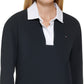 Tommy Hilfiger Women's Johnny Collar Rugby Dress Blue Size Large