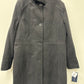 Tommy Hilfiger Women's Single Breasted Stand Collar Coat Grey Size Petite X-Large