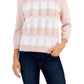 Tommy Hilfiger Women's Cotton 3/4 Sleeve Sweater Pink Size Medium