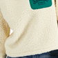 Tommy Jeans Women's Quarter Snap Sherpa Pullover White Size X-Large