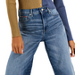 Tommy Jeans Women's V Neck Pullover Colorblock Sweater Blue Size Small