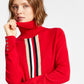 Tommy Hilfiger Women's Global Cable Stella Sweater Red Size X-Large