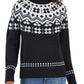 Tommy Hilfiger Women's Fair Isle Turtleneck Sweater Gray Size Large
