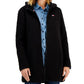 Tommy Hilfiger Women's Hooded Fleece Zip Up Jacket Black Size Small