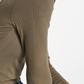 Tommy Jeans Women's Back Cutout Ribbed Long Sleeve Top Gray Size Small