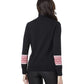 Tommy Hilfiger Women's Blocked Fair Isle Stella Cotton Sweater Black Size Large