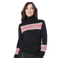 Tommy Hilfiger Women's Blocked Fair Isle Stella Cotton Sweater Black Size Large