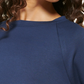 Tommy Hilfiger Women's Raglan Sleeve Cropped Top Blue Size Large