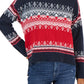 Tommy Hilfiger Women's Fair Isle Drop Shoulder Sweater Blue Size X-Large