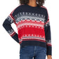 Tommy Hilfiger Women's Fair Isle Drop Shoulder Sweater Blue Size X-Large