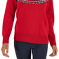 Tommy Hilfiger Women's Argyle Turtleneck Sweater Red Size XX-Large