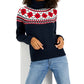 Tommy Hilfiger Women's Argyle Turtleneck Sweater Blue