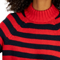 Tommy Jeans Women's Mock Neck Sweater Red Size X-Small