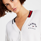Tommy Jeans Women's V Neck Cropped Cardigan Sweater White Size Medium