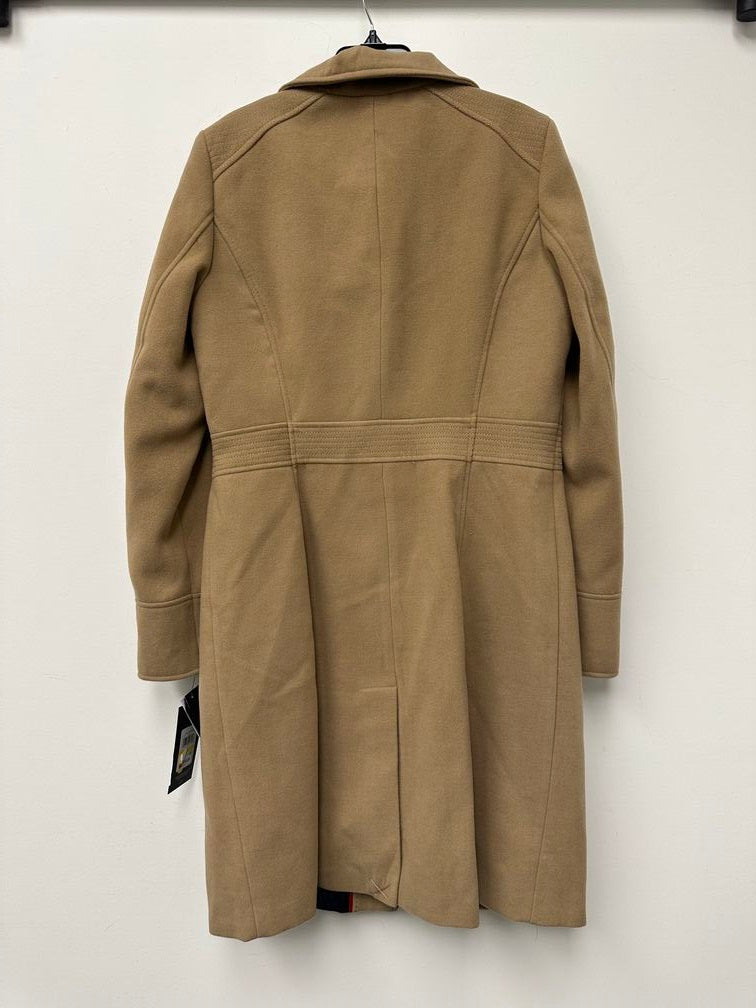 Tommy Hilfiger Women's Stand Collar Coat Brown Size Medium