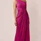 Adrianna Papell Women's Stardust One Shoulder Gown Pink Size 4