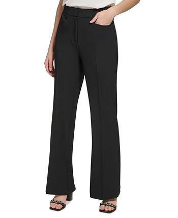 Calvin Klein Women's Straight Leg Pants Black Size 6