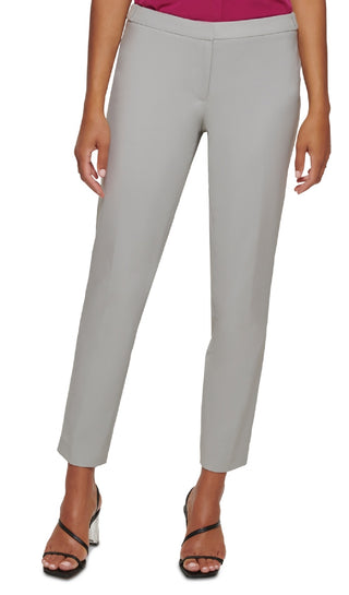 Calvin Klein Women's Infinite Stretch Straight Leg Pants Gray Size 6