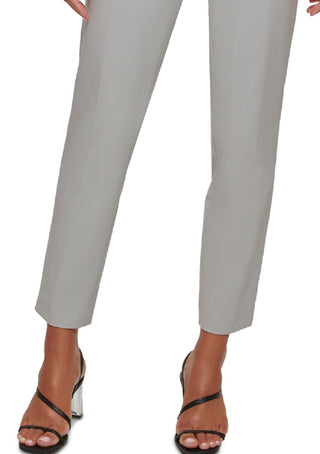 Calvin Klein Women's Infinite Stretch Straight Leg Pants Gray Size 6