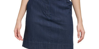 Calvin Klein Women's Denim Skirt Blue Size 6