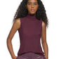 Calvin Klein Women's Sleeveless Mesh Mock Neck Top Purple Size X-Large