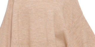 Calvin Klein Women's Bubble Sleeve Turtleneck Sweater Brown Size Small