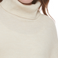 Calvin Klein Women's Bubble Sleeve Turtleneck Sweater Brown Size Small